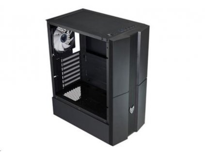 Fortron skříň Midi Tower CMT270 Black, průhledná bočnice, 1 x A. RGB LED 120 mm ventilátor