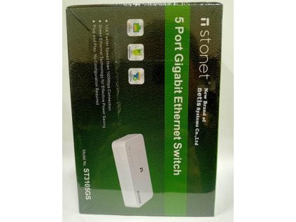 STONET ST3105GS GBit switch, 5x 10/100/1000Mbps 5port mini size