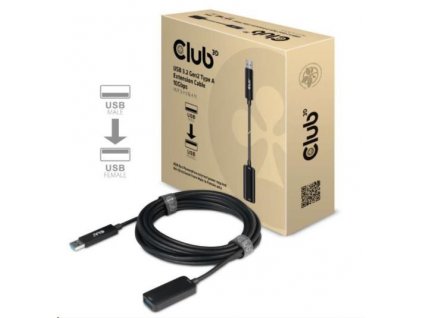 Club3D Kabel prodlužovací USB 3.2 Gen2 (M/F) 10Gbps, 5m