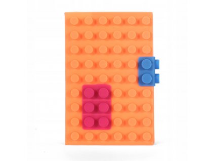 Kostkový zápisník v oranžové barvě