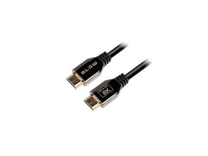 BLOW Kabel HDMI-HDMI 3m PREMIUM, black, gold, 8K 2.1
