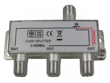 Rozbočovač 3xF 3x5,7dB/23dB