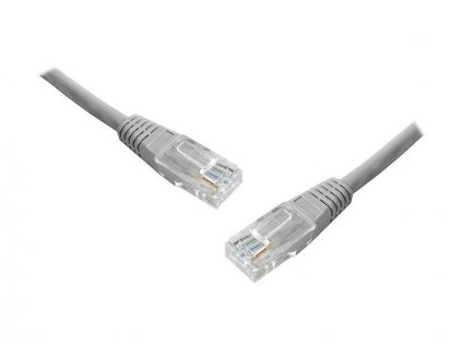 UTP Patch Kabel Lexton RJ45 CAT5E 0,5m 8P8C 1:1 Šedý