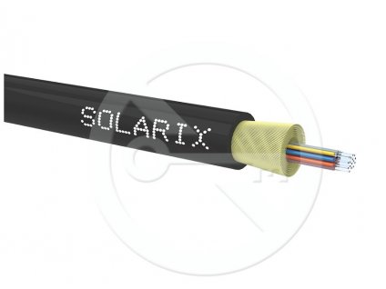 DROP1000 kabel Solarix 16vl 9/125 3,9mm LSOH Eca černý 1m SXKO-DROP-16-OS-LSOH