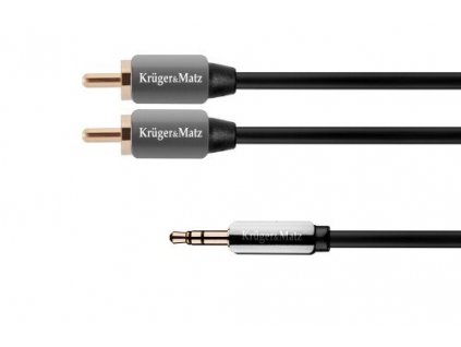 Kabel Audio Kruger&Matz KM0309 Jack 3.5 - Cinch 2RCA 1m