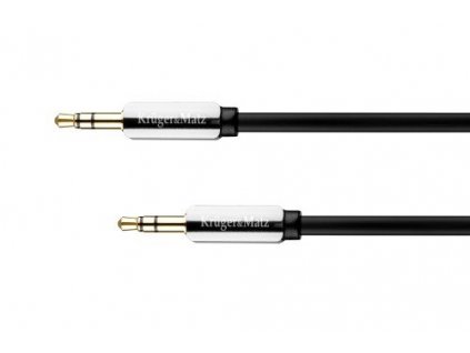Kabel Audio Kruger&Matz KM0312P přímý Jack 3.5 stereo propojovací 1m