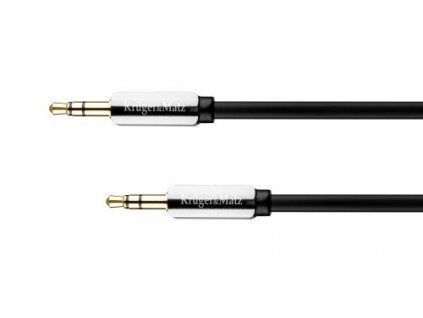 Kabel Kruger&Matz přímý - přímý Jack 3.5 stereo 1.0m