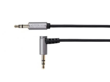 Kabel Audio Kruger&Matz KM0312 úhlový Jack 3.5 stereo propojovací 1m