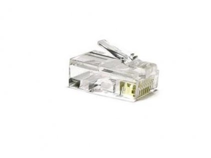 Konektor RJ45 UTP 8p8c, Cat 6, drát, skládaný