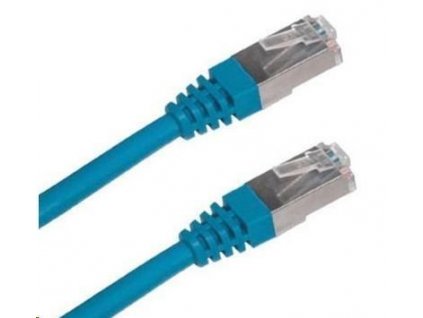 Patch kabel Cat6A, S-FTP - 3m, modrý