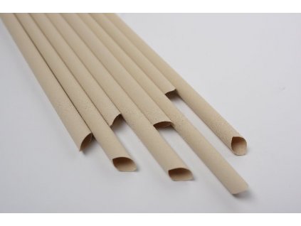 EURO STRAWS - Přírodní bambusové brčko Bobba 12x230mm, 80ks, jednotlivě balená