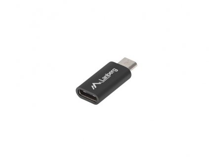 LANBERG adaptér USB-C (F) 2.0 na USB MICRO (M), černý