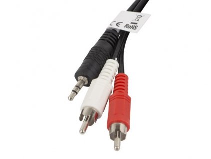 LANBERG MINIJACK 3.5MM(M) 3 PIN->2X RCA (CHINCH)(M) CABLE 2M