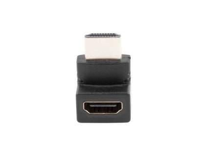 LANBERG HDMI(M)->HDMI(F) ADAPTER ANGLED UP BLACK