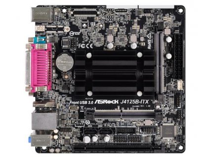 ASROCK J4125B-ITX s integrovaným intel CPU quad-core J4125 (2x DDR4 SO-DIMM, VGA +HDMI, PCI-E, 2xSATA3, 7.1, GLAN, miniITX)