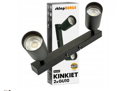 Stropní svítidlo LED VIKI-X 2x GU10 - černé