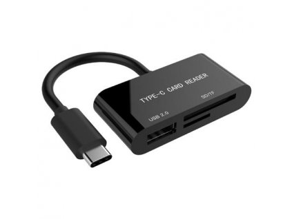 Čtečka karet USB 3.1, Type-C, mini design, UHB-CR3-02, GEMBIRD