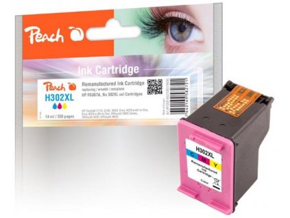 PEACH kompatibilní cartridge HP F6U67A, No 302, color, XL