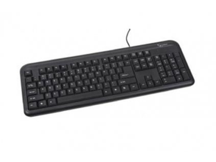 GEMBIRD klávesnice KB-U-103-RU, USB, black, RUS layout (RUSKÁ)