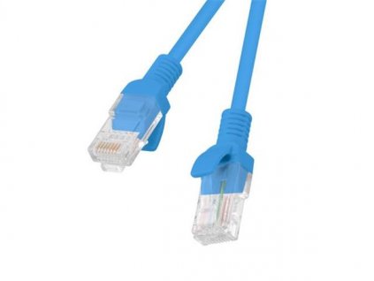 LANBERG Patch kabel CAT.5E UTP 15M modrý Fluke Passed