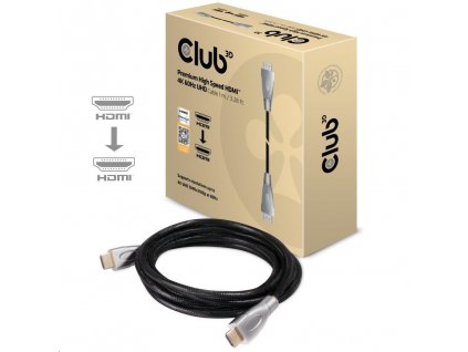 Club3D Kabel Certifikovaný HDMI 2.0 Premium High Speed 4K60Hz UHD, 1m