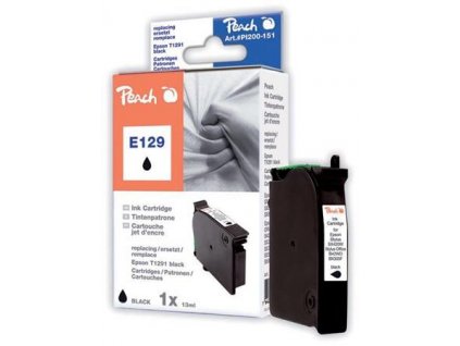 PEACH kompatibilní cartridge Epson T1291, Black, 11,5 ml