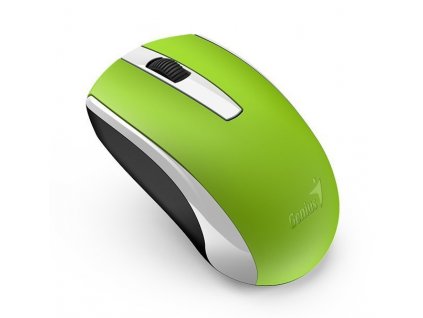 Genius ECO-8100 Myš, bezdrátová, optická, 1600dpi, dobíjecí,USB, zelená