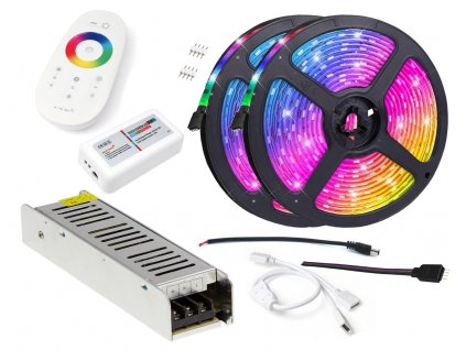 LED pásek - RGB 5050 - 10m - IP20 - SADA na strop