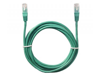 Kabel Patch UTP 5e RJ45/568B 0,5m, zelený