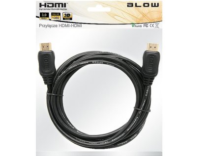 Kabel HDMI - HDMI 7m 1.4 ethernet AL/Mg , GOLD , závěska