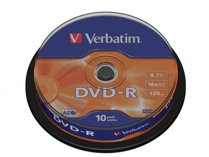 Médium Verbatim DVD-R 4,7GB 16x 10-cake