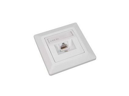 Zásuvka Solarix SX9-1-5E-UTP-WH CAT5E UTP 1 x RJ45 pod omítku bílá