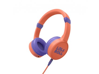 Energy Sistem Lol&Roll Pop Kids Headphones Orange, navržená speciálně pro děti, omezením hladiny zvuku, Music Share
