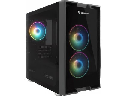 Počítačová skříň Genesis IRID 353 ARGB Mini-ATX, Micro-ITX (USB 3.0), 3x 120mm ventilátory ARGB