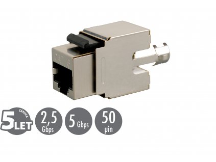 Keystone Solarix CAT6 STP RJ45 černý