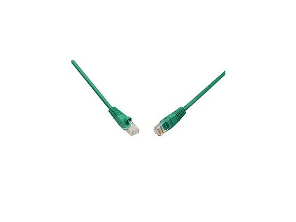 SOLARIX patch kabel CAT5E UTP PVC 3m zelený snag-proof