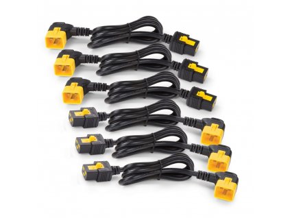 Power Cord Kit (6 ea),Locking,C13toC14 (90Dg),0.6m