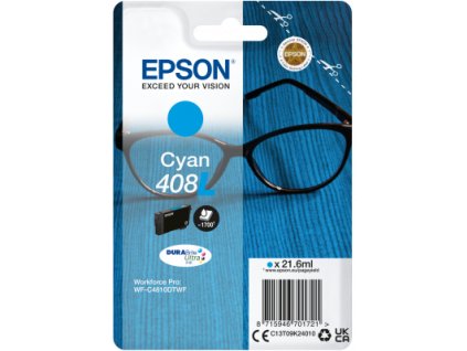 EPSON Singlepack Cyan 408L DURABrite Ultra Ink