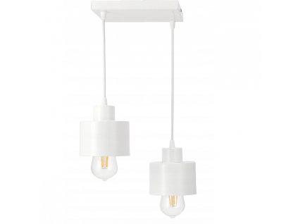 LED stropní svítidlo - 2xE27 - KUBEK WHITE