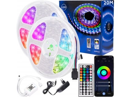 LED pásek 20m RGB Bluetooth + dálkové ovládání