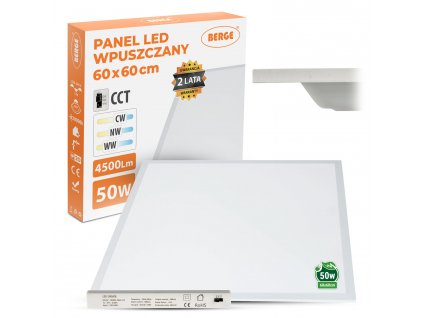 LED panel 60x60 50W CCT zapuštěný - neutrální bílá