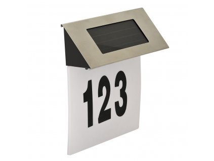 Solární plaketa s číslem domu + samolepky