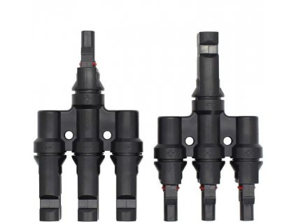 FVE MC4 Y TECATEL rozbočovací konektory pro solární panely (pár), - 3 panely