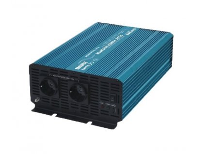 Napěťový měnič Carspa P2000UR-242 24V/230V, 2000W, USB, čistý sinus