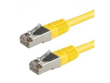 XtendLan patch kabel Cat5E, FTP - 1m, žlutý (prodej po 10 ks)
