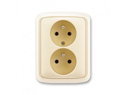 ABB TANGO Dvojzásuvka 5512A-2349 C slonová kost