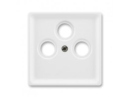 ABB CLASSIC Kryt 5011C-A201 B1 zásuvky anténní TV + R + SAT 66 x 66 x 12,7 mm, bílá mat