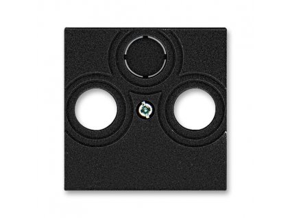 ABB LEVIT M Kryt 5011H-A00300 63 zásuvky anténní s vylamovacím otvorem, onyx