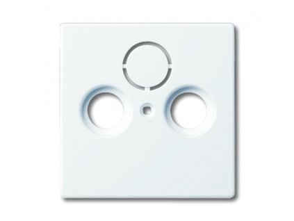 ABB Kryt FUTURE LINEAR 2CKA001724A2774 zásuvky TV+R, TV+R+SAT 2 (3) otvory, bílá