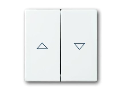 ABB Kryt FUTURE LINEAR spínače žaluziového kolébkového, dělený, s potiskem, bálí